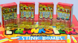 12 x Glass Stink Bombs Bomb Joke Shop Smell Fart Joke Prank  Rotten Eggs Boxed