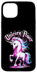 iPhone 15 Plus Cute Girl's Magical Unicorn Power Case