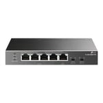 4895252501117 TP-LINK | 5-Port Gigabit Desktop Switch with 4-Port PoE | TL-SG100