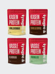 Tyngre Kasein/Vassle Mix&Match/Paketpris 2st x 900g + 2st x 750g, Proteinpulver