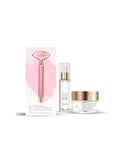 Eclat Skin London Unisex Rose Quartz Face Massager + Hyaluronic Acid Cream 50ml+ HA Serum 60ml - One Size