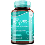 Hyaluronic Acid Capsules - 3 Month Supply of 600mg Hyaluronic Acid Capsules - High Dose with 500-700 KDA - GMO Free with No Synthetic Fillers or Binders - Made in The UK by Nutravita