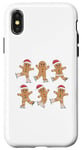 iPhone X/XS Gingerbread Man Funny Ice Skater Christmas Snow Winter Case