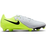 Nike Men's Phantom Gx II Academy Fg/Mg Football Shoe, Metallic Silver/Black/Volt, 10 UK