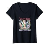 Womens Mother Mama Mommy Day Mothers Make The World Go Around V-Neck T-Shirt