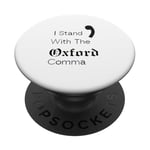 Oxford Comma Funny English Grammar PopSockets Adhesive PopGrip