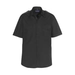 DerbyOfSweden Maverick Comfort Fit S/S - skjorta - Black - 3XL-47/48