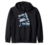 Skier SKI GIRL CATCH ME IF YOU CAN Funny Girl Zip Hoodie