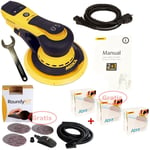 Ponceuse Électrique Mirka DEROS650CV Set + 150 Abranet Disques & Roundyki