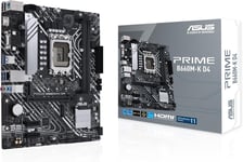 Prime B660M-K D4 \U2013 Carte Mère Intel B660 Lga 1700 Matx (Pcie 4.0, 2 X M.2 Slots, Ddr4, Realtek 1Gb Ethernet, Hdmi, D-Sub, Usb 3.2 Gen 1, Contrôle De L`Éclairage)