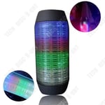 TD® Enceinte Bluetooth Portable Musique Sans Fil Haut Parleur Puissante Lumineuse Subwoofer Multicolore Microphone Stéréo 360°