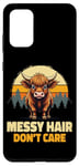 Coque pour Galaxy S20+ Les cheveux désordonnés ne se soucient pas de la vache des Highlands