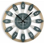 Dynevor Horloge Murale pour la Cuisine, le Salon, la Salle à Manger ou la Chambre. Pendule Murale, , Dimensions (h x l x l) 60 x 4,5 x 60 cm, Bois,