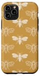 Coque pour iPhone 11 Pro Beige beige neutre motif abeilles