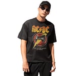 AC/DC « 1981 for Those Who About to Rock » MEACDCRTS035 T-Shirt Homme, Noir, Taille L