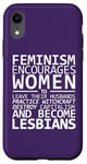 Coque pour iPhone XR Le Féminisme encourage les femmes à devenir lesbiennes Meme