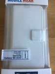 Housse Coque Étui FOLIO Case A RABAT -Pour SAMSUNG GALAXY S5 MINI - BLANC - NEUF