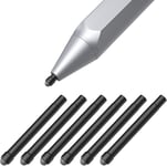 Surface Pointes, Pen Pointes Stylet Surface Remplacement, (6 Pcs, Type Hb Original) Mine Originale Pour Stylet Surface Pen, Pour Surface Pro 2017 Pen (Modèle 1776), Surface Pro 4 Pen - Noir