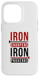 iPhone 14 Pro Max Iron sharpens iron Proverbs Solomon 27 verse 17 Bible Case