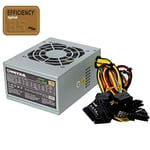 alimentation unykach sfx (format carré) - 300w - efficacité 85% - ventilateur 8cm - 24 broches - 2x s-ata - 1x fdd - 2x molex - active pfc - protection surtension et court-circuit