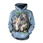 The Mountain Adult White Tigers Of Bengal Animal Hoodie