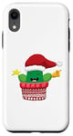 iPhone XR FUNNY CHRISTMAS TSHIRT. CHRISTMAS CACTUS. BELL STAR AND HAT Case