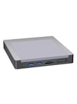 INVZI MagHub 8-in-1 USB-C Docking Station / Hub for iMac with SSD Bay (Gray)