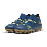 PUMA Future 7 Match Fg/ag Njr Bna - Sailing Blue/marine Blue/pele Yellow/grassy Green/gull Barn Limited Edition, størrelse 33