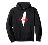 Al Quds Name In Arabic On Palestine Map For Palestinians Pullover Hoodie