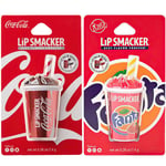 Läppbalsam Lip Smacker Coca - Cola / Fanta Jordgubb Smak Röd