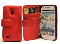 Plånboksfodral Samsung Galaxy S4 Mini (i9195/i9190) (Röd)