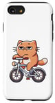 Coque pour iPhone SE (2020) / 7 / 8 Chill Cat Chat qui s'ennuie sur vélo