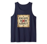 Escape Room Game Addict Vintage Pirate Map Tank Top