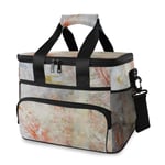 Sac Cooler Motif en marbre Texture Interiors Fond Naturel 15L Grand Sac Isotherme Déjeuner Pique-Nique Cooler, Cooler Sac à Dos JIAJIAFUDR