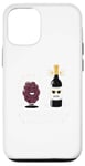 Coque pour iPhone 12/12 Pro 100% Raisin 0% Soucis Cadeau Vigneron Humour Vin Vigne