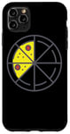 iPhone 11 Pro Max Pizza 3 Slices Cheese Pepperoni Funny Geometric Food Retro Case