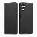 binandteam Coque pour Samsung Galaxy A05s 4G (6.7"), Housse Etui Portefeuille Cuir Multifonction Fermeture Magnétique à Clapet Anti-Choc pour Samsung Galaxy A05s 4G - Noir