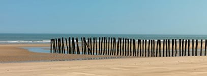 Autocollant mural Tête de lit Plage Littoral Nord, Photo Bord de Mer, 60 cm X 160 cm