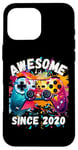 Coque pour iPhone 16 Pro Max It's My 4th Birthday Boy jeu sur jeu vidéo 4ème anniversaire