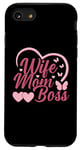 Coque pour iPhone SE (2020) / 7 / 8 Moms the Boss – Cadeau mignon pour la fête des mères