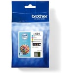 Brother LC424 Genuine Multipack Ink Cartridge For DCP-J1200W Printer