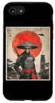 iPhone SE (2020) / 7 / 8 Alien Samurai UFO Japanese Vintage Graphic Ukiyo-e Art Funny Case