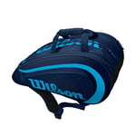 Wilson Sac de Padel Rak Pak, Pour Jusqu'à 6 Raquettes, Bleu Marine, WR8900201001