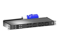 Rittal Pdu Basic - Strømfordelerenhet (Kan Monteres I Rack) - Ac 230 V - 7.4 Kw - Enkeltfase - Utgangskontakter: 6 (2 X Iec 60320 C19, 4 X Iec 60320 C13) - 1U - 19" - 3 M Kabel