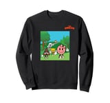 emoji forest poo cat panda monkey pink face Sweatshirt