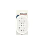 Fackelmann 521471 Porte Savon Plastique, Porte Savon Douche, Porte Savon Cuisine, Support Savon, Plastique, Blanc, Transparent, Bleu, Gris, 12,7 x 9 cm