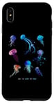 Coque pour iPhone XS Max Jellyfish Watercolor Sea Ocean Underwater Just go with Flow