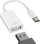 Adaptateur USB C vers USB A 3.0 pour iPhone 15 Pro Max, prise de courant, accessoire de prise USB C OTG type C OTG Thunderbolt Jack accessoire compatible avec Samsung Huawei Xiaomi Apple MacBook Plus