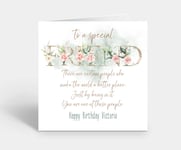 Personalised Special Friend Birthday Card - Make the world a better place