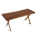 Zanat - Touch Bench, Massivt trä, 100x45, Svartbetsad lönn - Studioilse - Svart - Trä